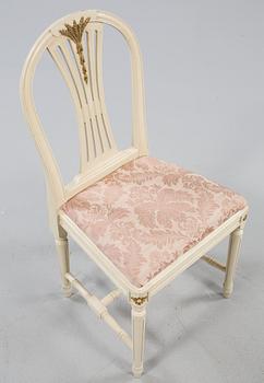 STOLAR, 4 st, gustaviansk stil, 1900-talets andra hälft.