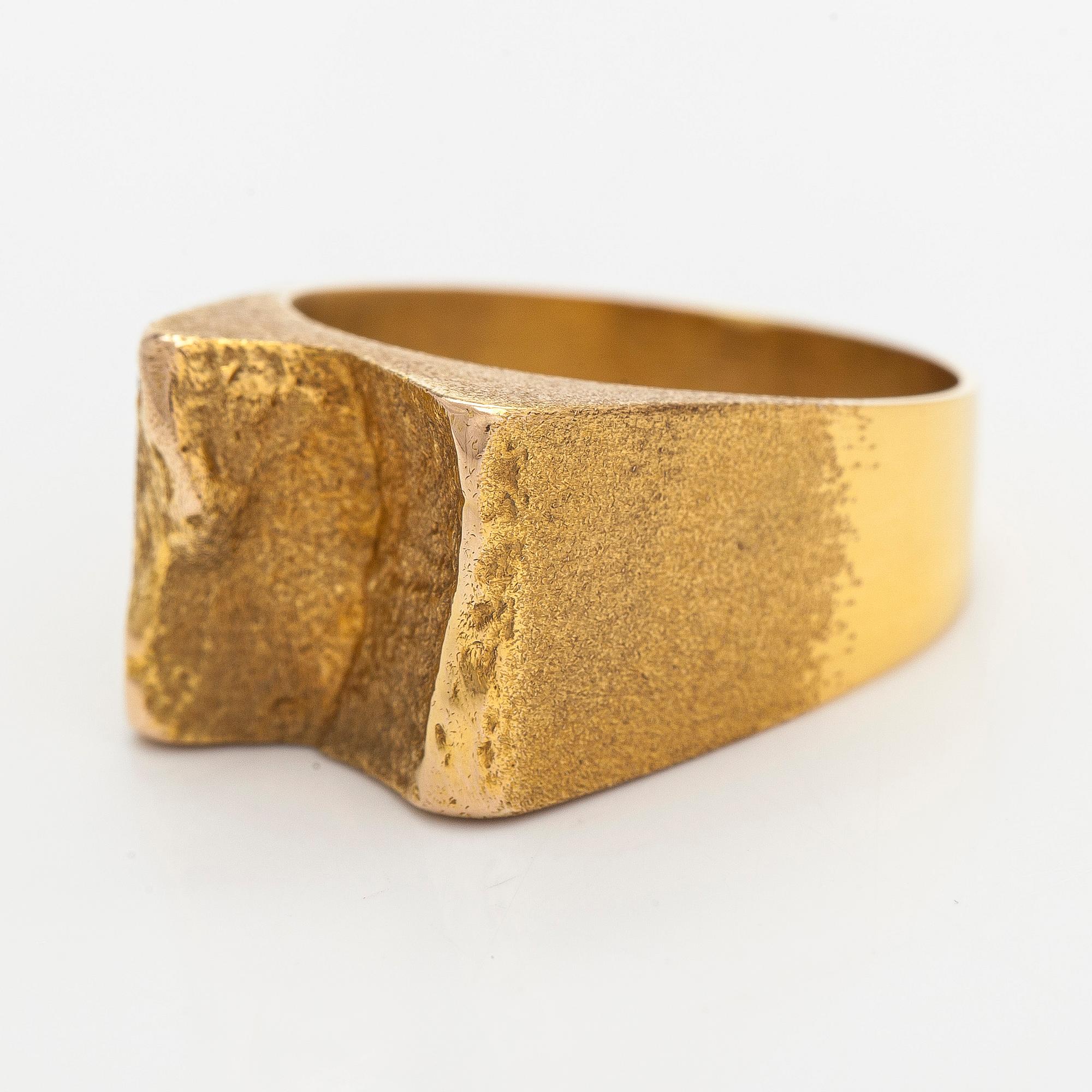 Björn Weckström, ring, 14K guld, Lapponia 1973.