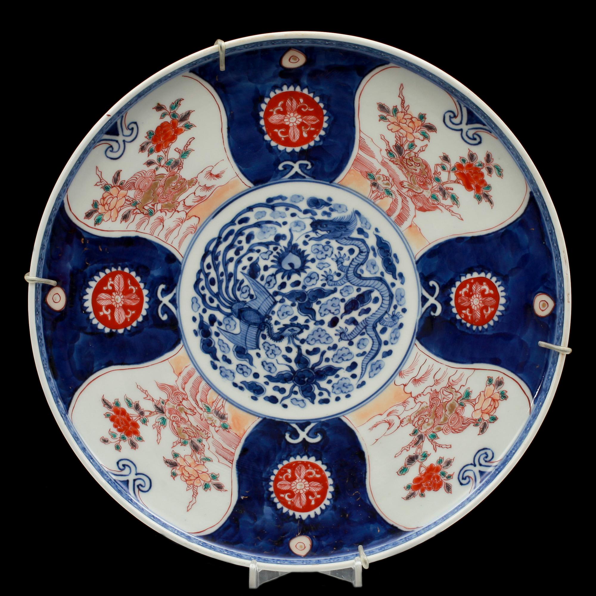 FAT, 3 st olika, porslin, Kina 1800/1900-tal.