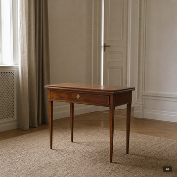 A late Gustavian mahogany cards table, Stockholm, late 18th century.