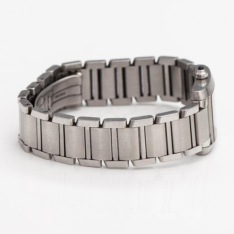 Cartier, Tank Francaise, wristwatch, 21 x 20 mm.