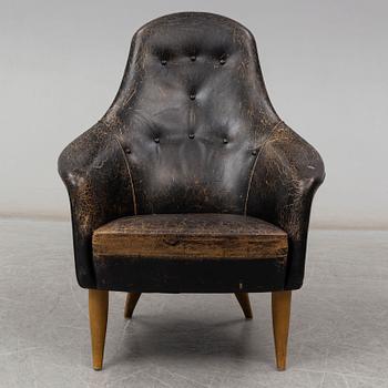 KERSTIN HÖRLIN-HOLMQUIST, fåtölj, "Stora Adam", Nordiska Kompaniet, 1900-talets andra hälft.