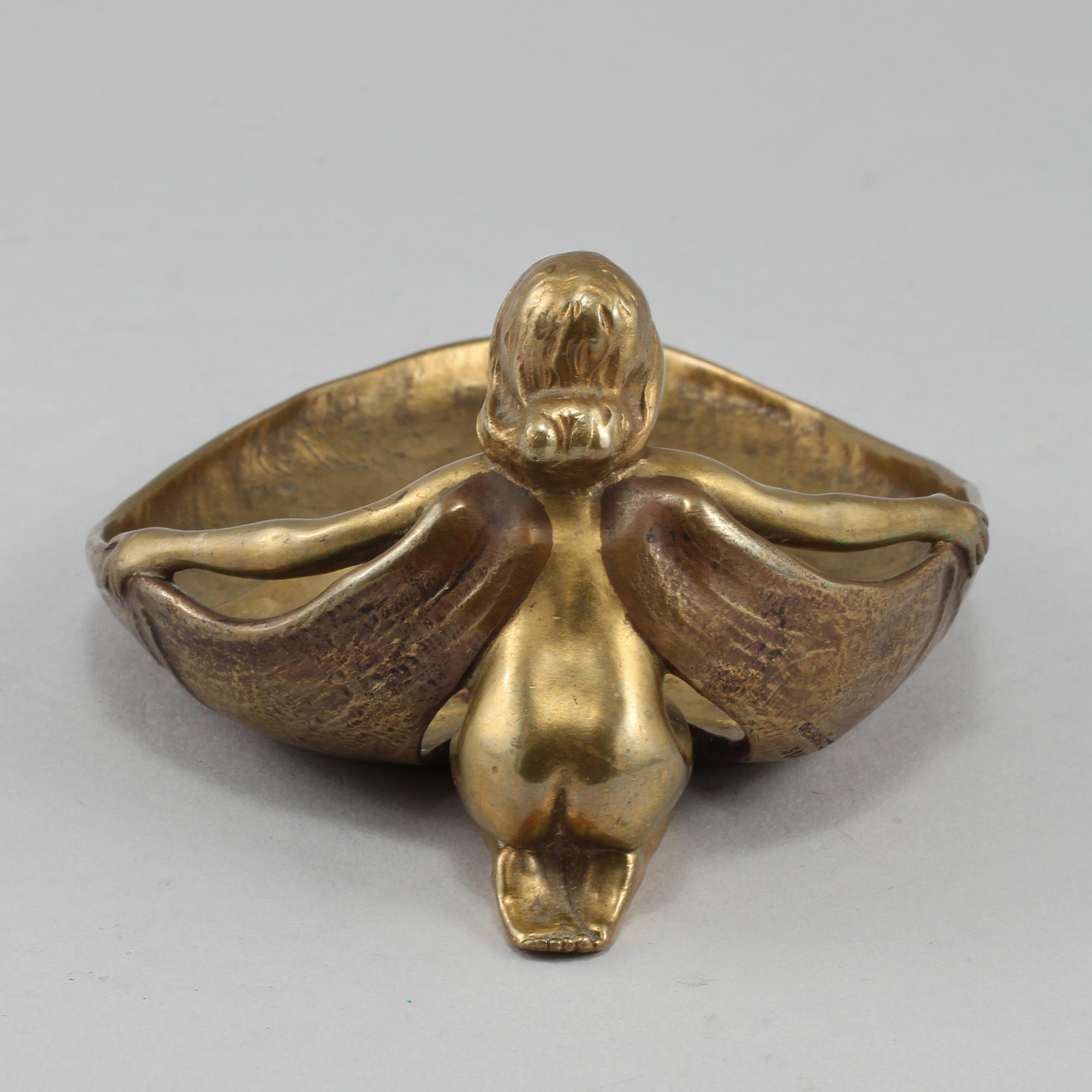FAT, mässing, Geschützt, otydligt signerad, Jugend, 1900-talets första del.