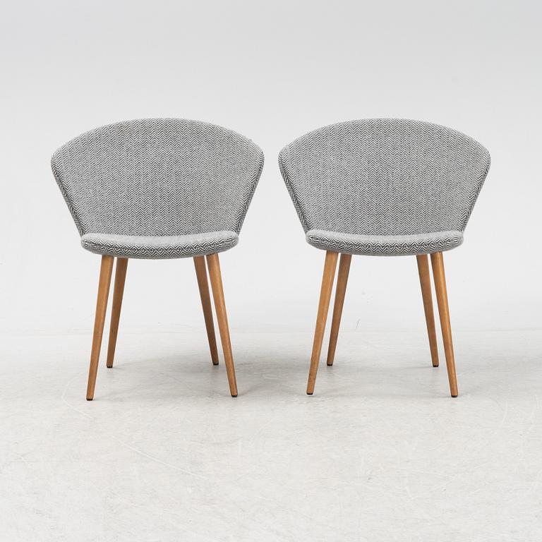 A set of six 'Miss Holly Upholstered' by Jonas Lindvall for Stolab designed 2018.