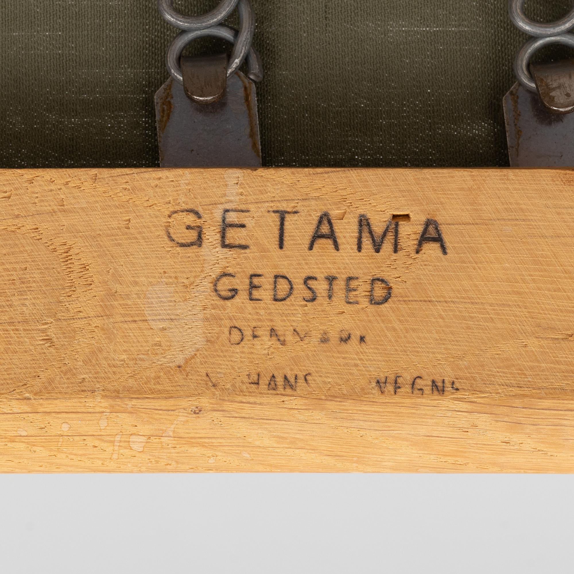Hans J Wegner, a lounge chair, 'GE 290', Getama, Gedsted, Denmark.