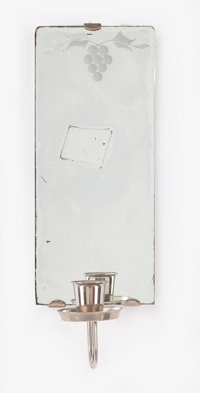 SPEGEL med LAMPETTER, ett par, 1900-talets andra kvartal/mitt.