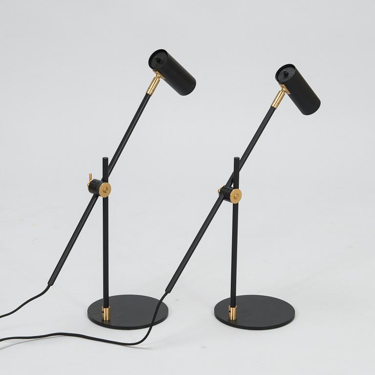 Niclas Hoflin, a pair of table  21st century lamps Lektor for Rubn.