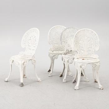 Garden chairs, 4 pcs, second half of the 20th century.