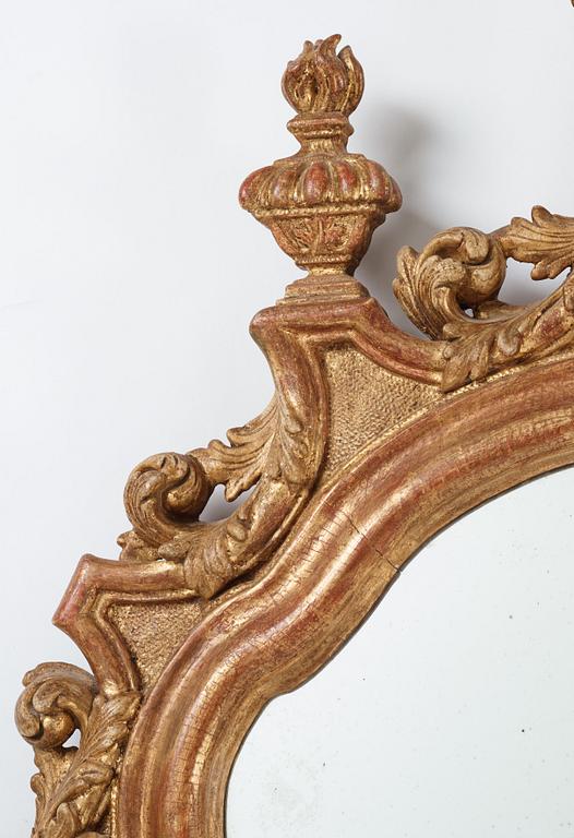 Spegel, möjligen Nordtyskland, 1700-talets första del, Senbarock.