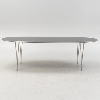 Bruno Mathsson & Piet Hein, a 'Superellips' dining table, Fritz Hansen, Denmark.