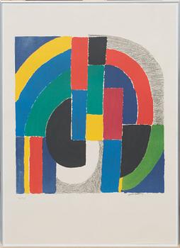 SONIA DELAUNAY, färglitografi, signerad och numrerad 76/125.