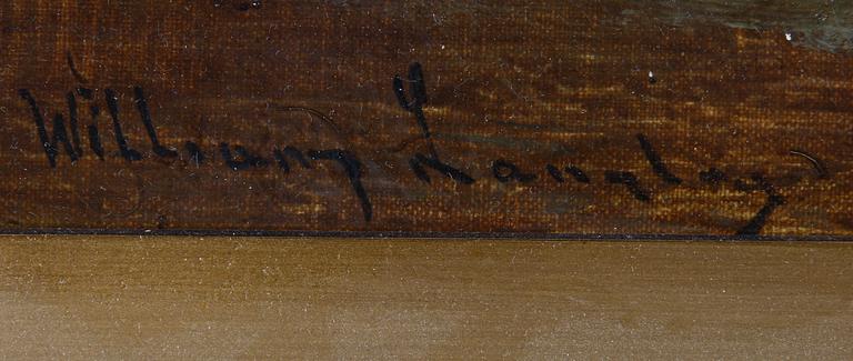 WILLIAM LANGLEY. Olja på duk, sign.