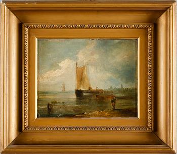 JOHN (Jock) H WILSON, olja på pannå,  signerad, 1800-tal.