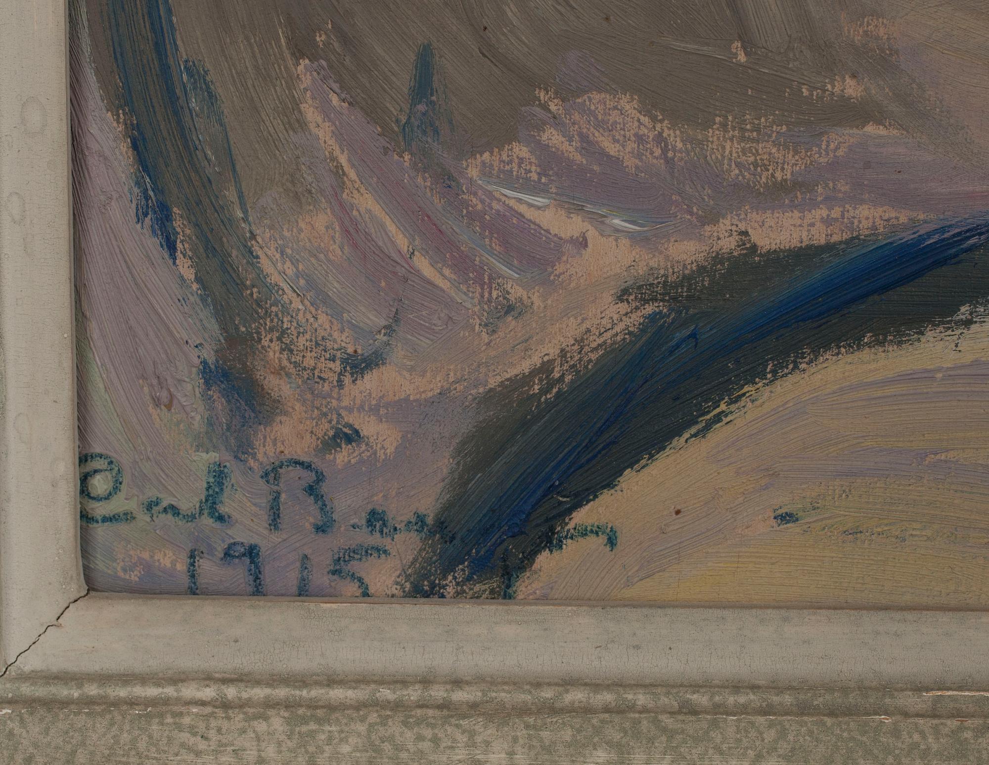 CARL BENGTS, olja på pannå, signerad och daterad 1915.