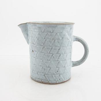 Signe Persson-Melin, a glazed ceramic pitcher, signed by hand.