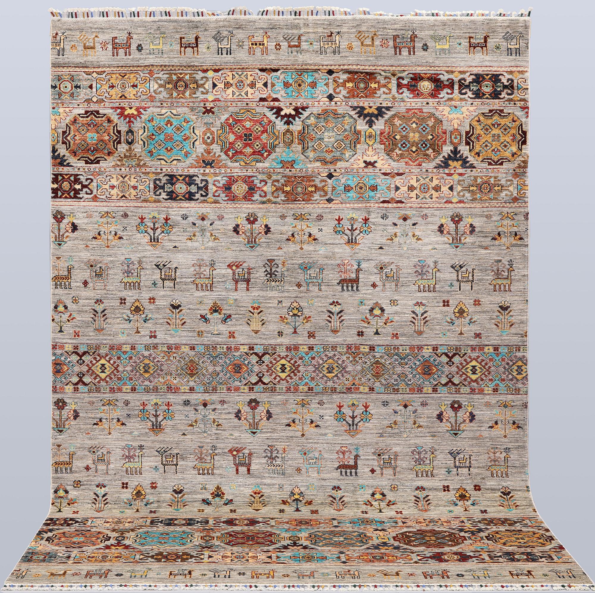 A rug, Ziegler design, approx. 297 x 200 cm.
