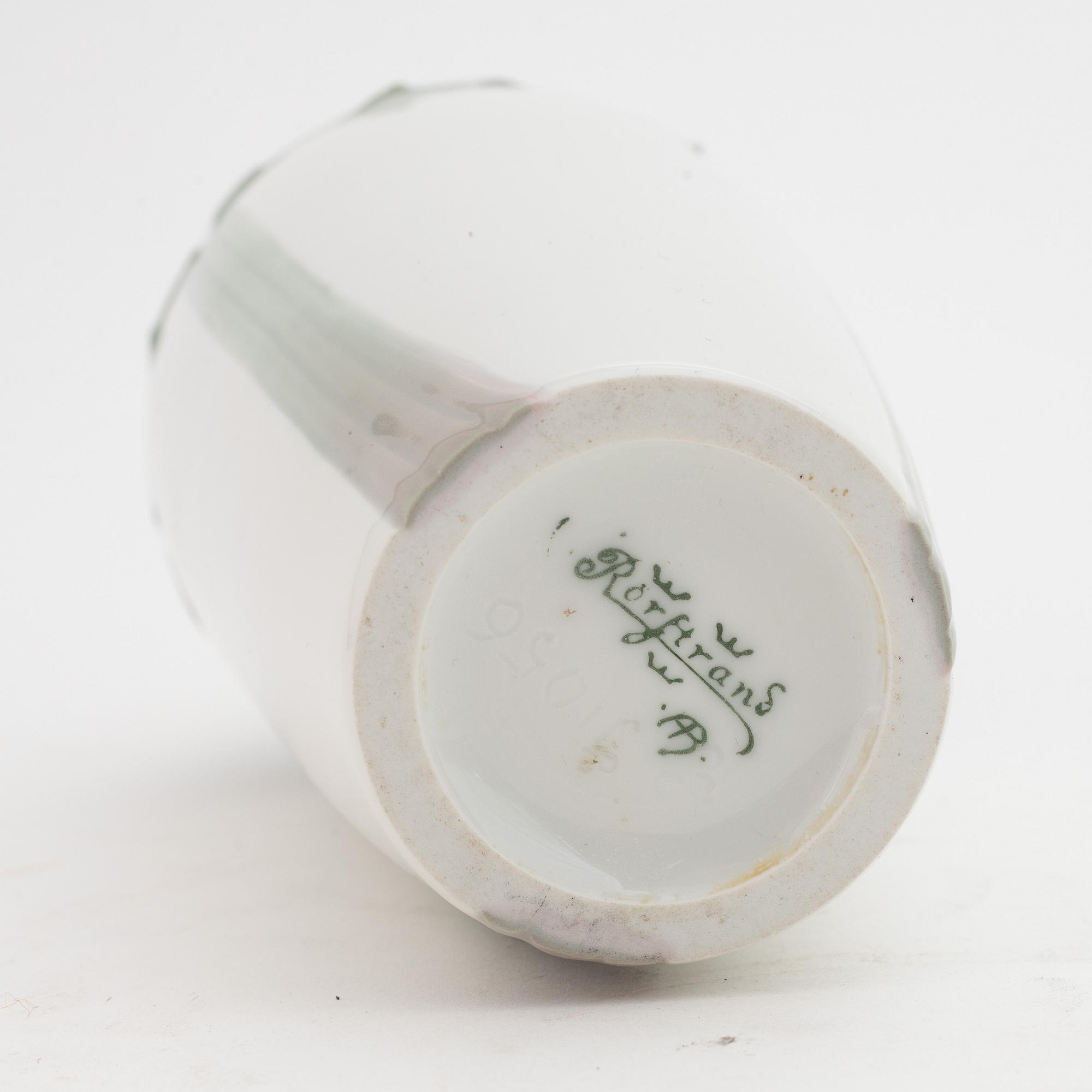 Vas, porslin, jugend, Rörstrand.