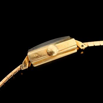 DAMARMBANDSUR, 18 k guld, International Watch Co, Automatic. Total vikt med urverk ca 37 gram.
