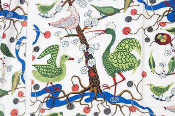Josef Frank, curtains, a pair, "Green Birds", Svenskt Tenn.