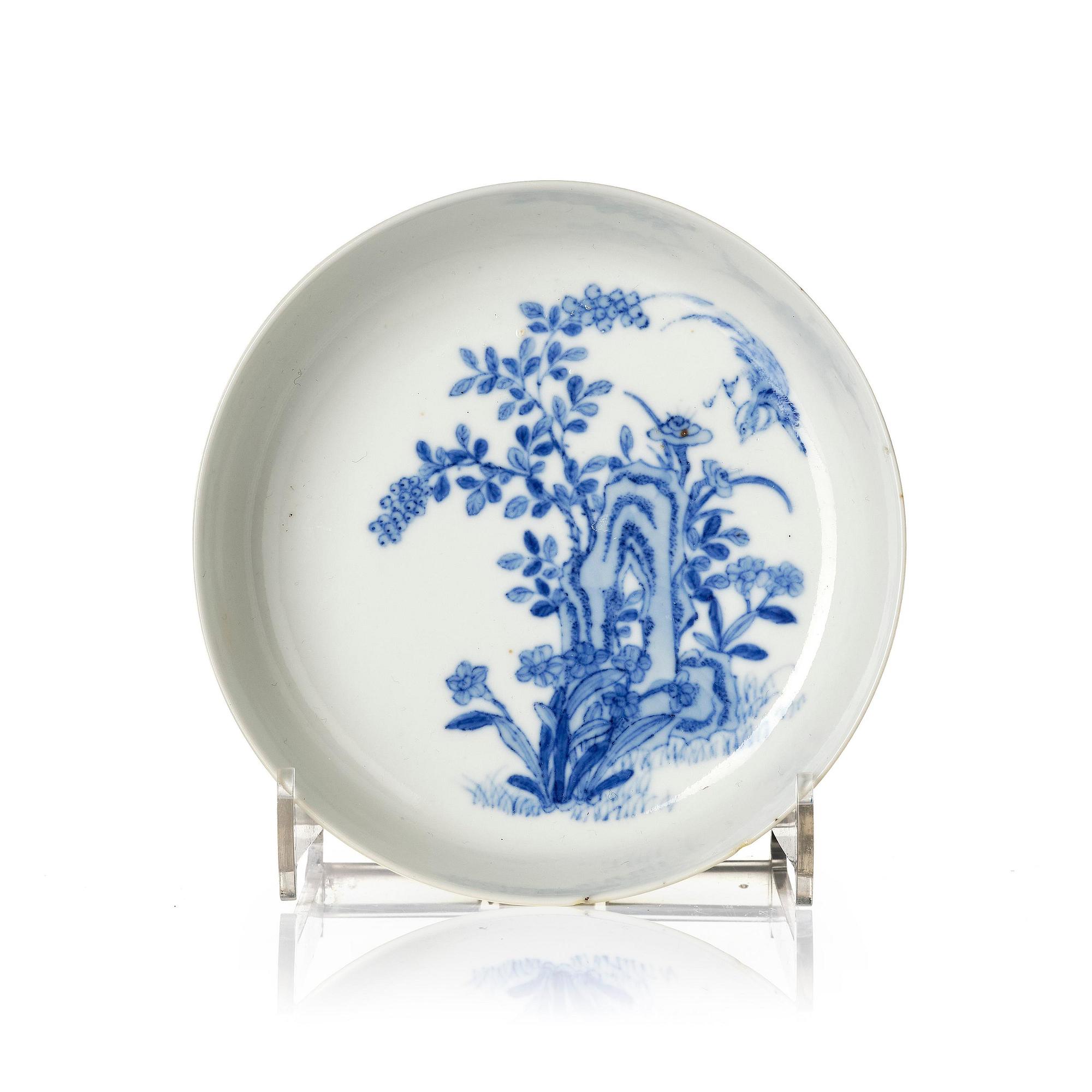 A blue and white dish, Qing dynasty, 19th century, for the Vietnamese market.