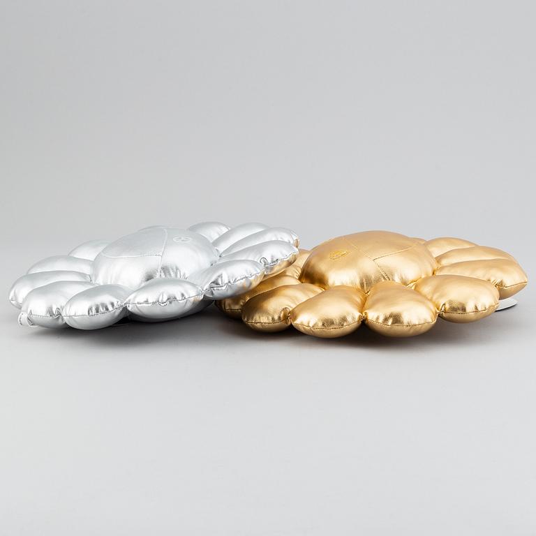 Takashi Murakami, after, two flower cushions, Kaikai Kiki Co.