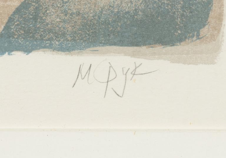 Madeleine Pyk, färglitografi, 1994, signerad 4353/5000.