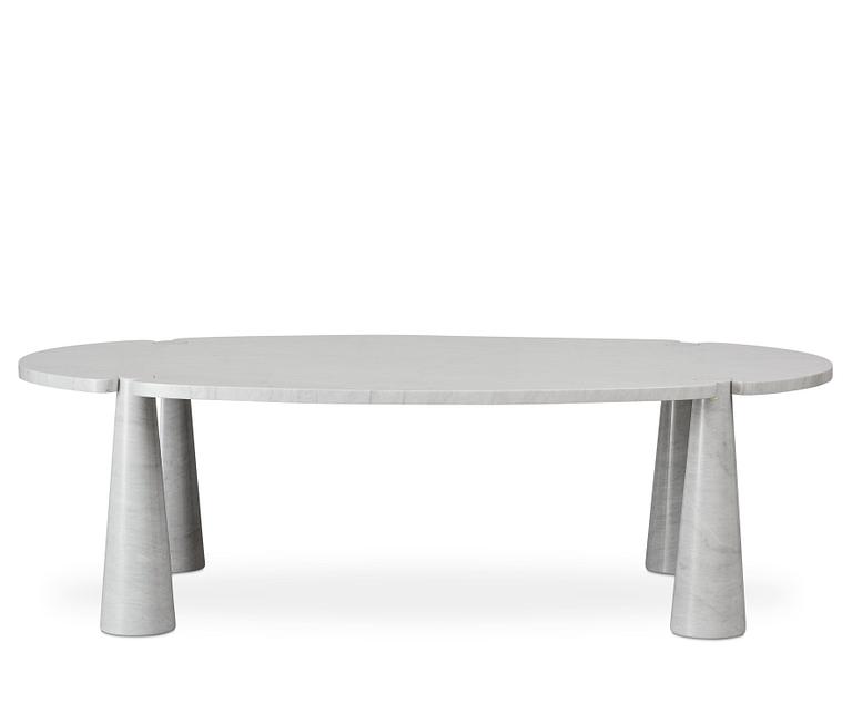 Angelo Mangiarotti, a Cararra marble "Eros" dining table for Skipper, Italy 1970-80´s.