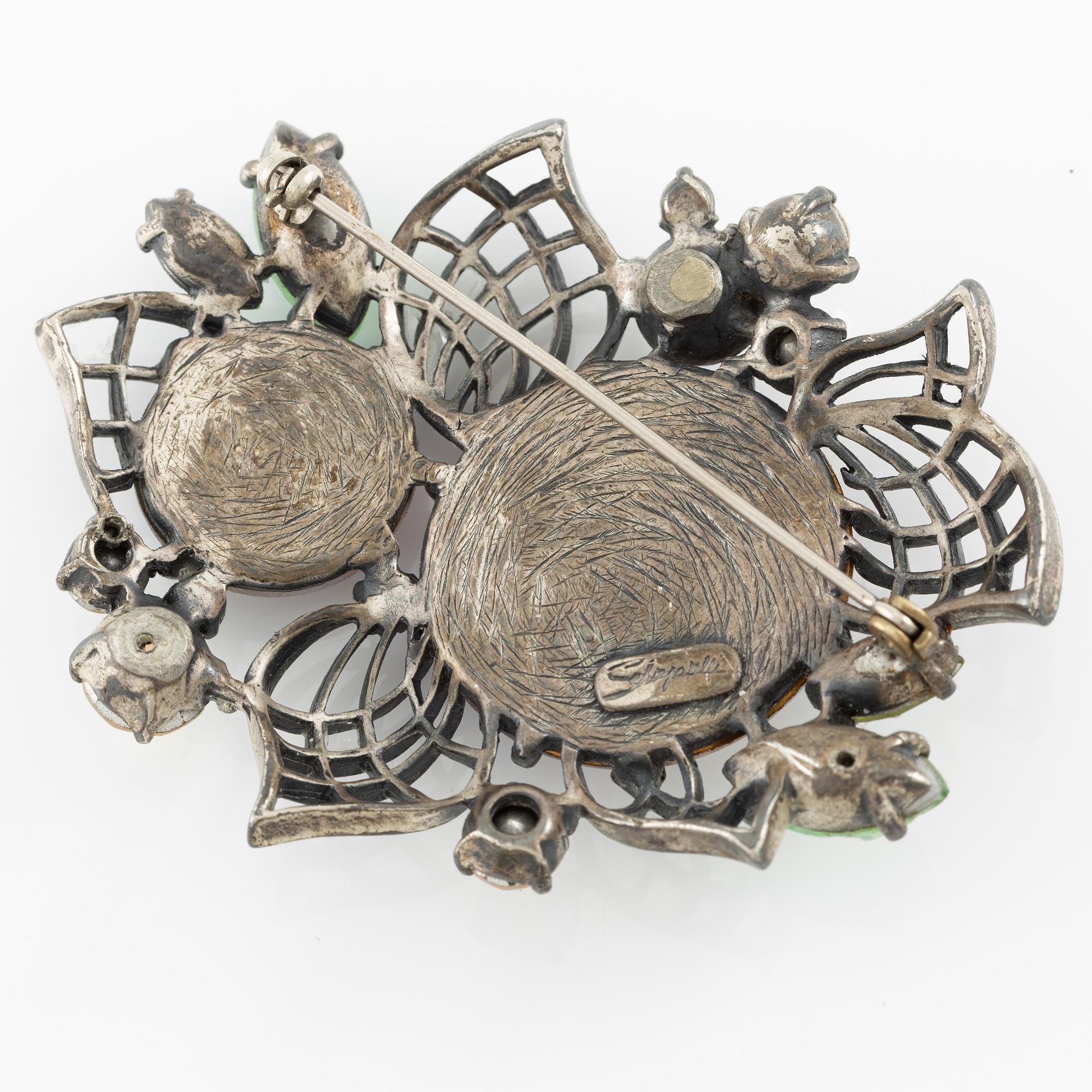 Elsa Schiaparelli, brosch, vintage.