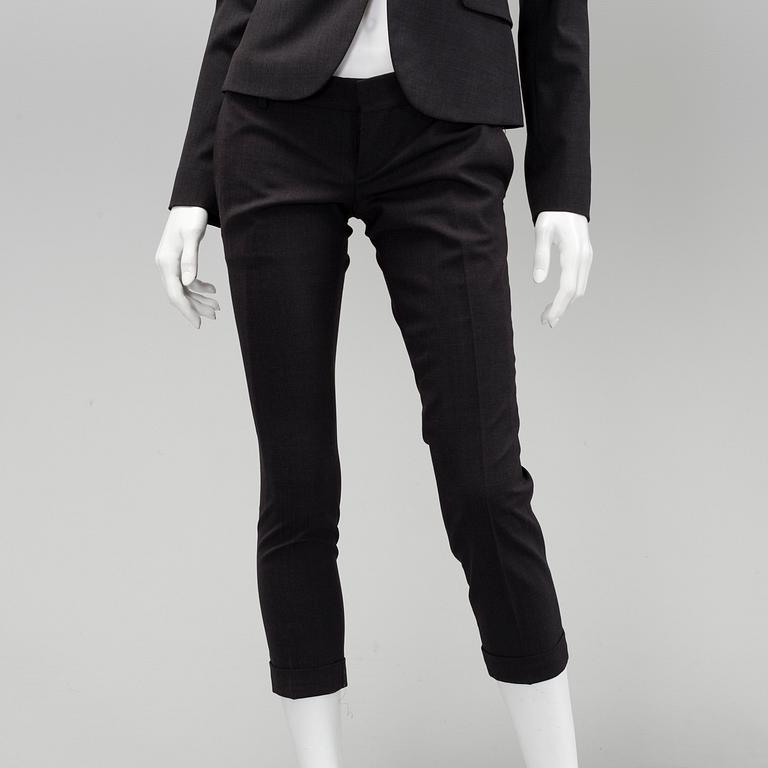 A grey wool suite by Dsquared2.