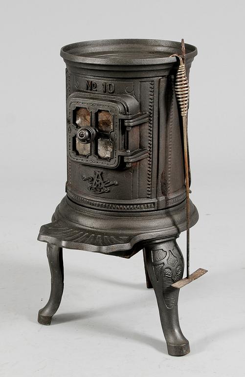 KAMIN, gjutjärn, nr 10, märkt A, sannolikt Ankarsrum, 1900-tal.