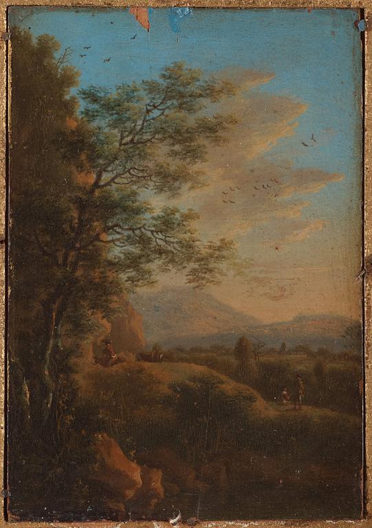 Cornelis van Poelenburgh Tillskriven, 3 bilder med Madonnan, antika scener.