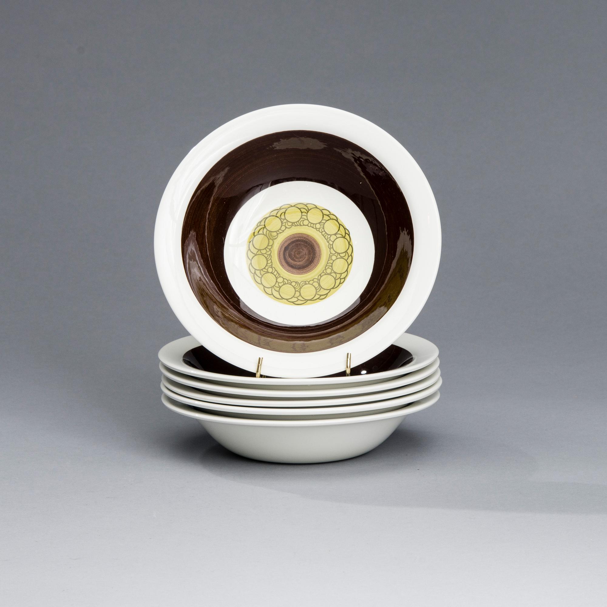 SERVISDELAR, porslin, 23 delar, "Drott", Rörstrand, 1900-talets andra hälft.