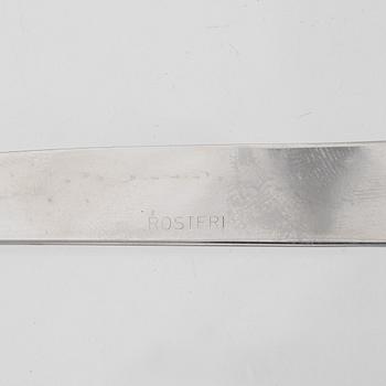 Jacob Ängman, a set of 21 silver flatware service parts, 'Rosenholm', GAB, among others, Eskilstuna, 1979.