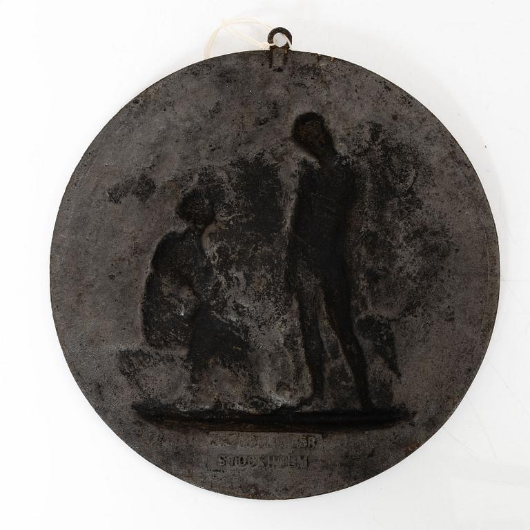 A wall plaque, J & C.G. Bolinders, Stockholm circa 1900.