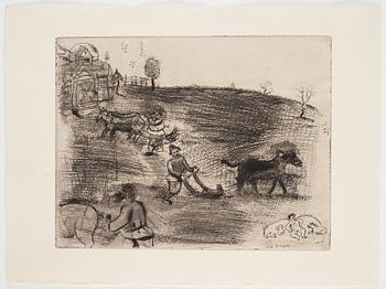 MARC CHAGALL, 71 st etsningar ur upplagan om 285 exemplar på Arches/MBM/J. Perrigot-papper, 1923-1948.