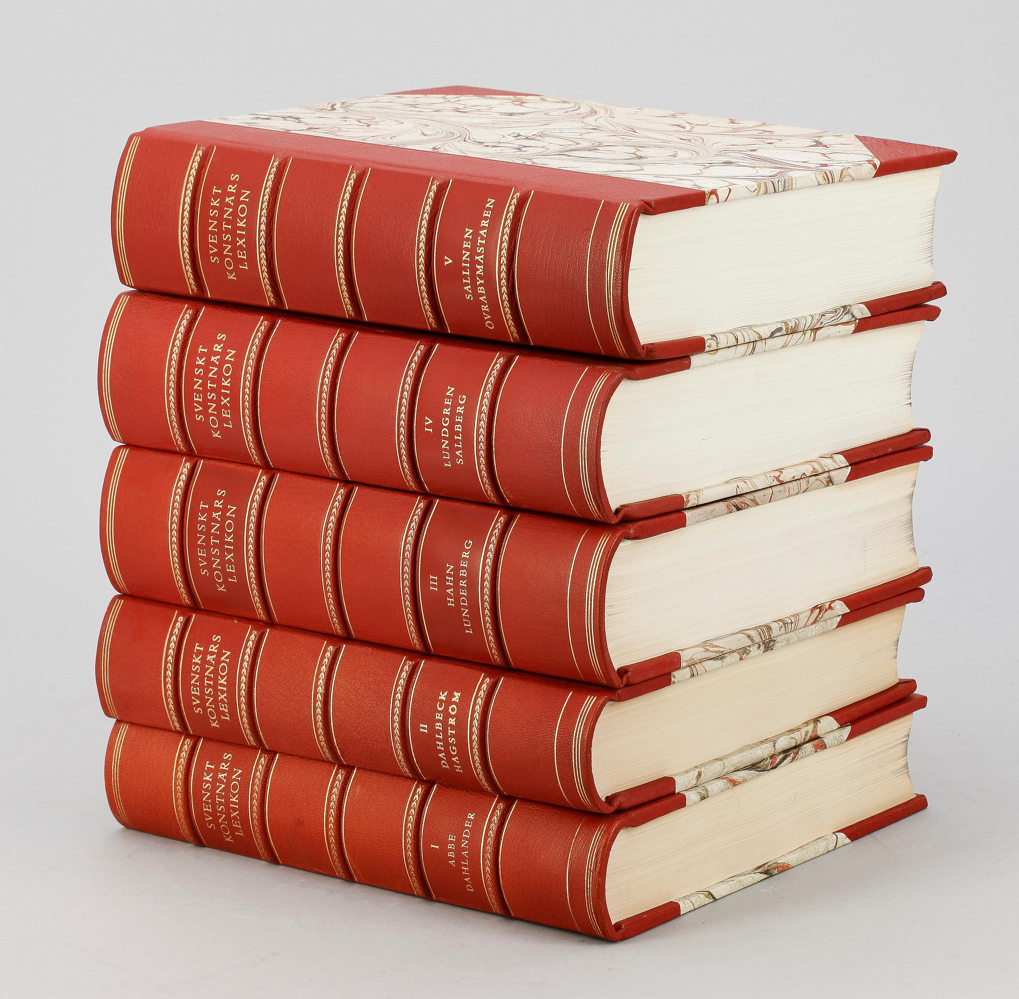 BOKVERK, vol I-V, "Svenskt konstnärslexikon", Allhems, Malmö 1952-67.