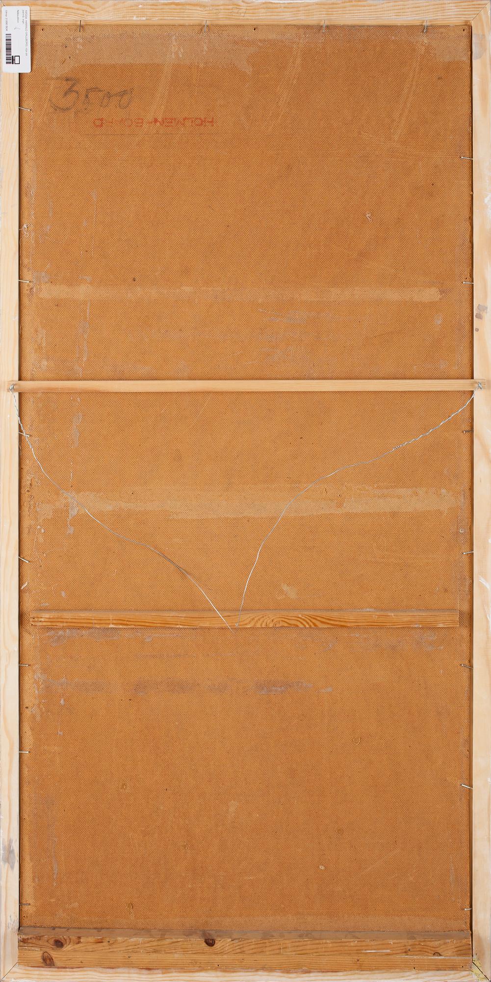 HARALD SALLBERG, olja på pannå, sign.