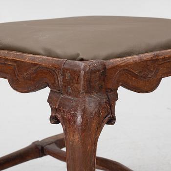 Two late-Baroque stools, around 1700.