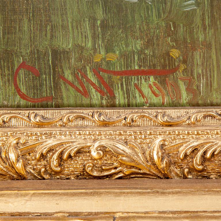 UNKNOWN ARTIST 1900-TAL , signed CW and dated 1903.