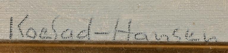 KOEFOD HANSEN, olja på duk, signerad.