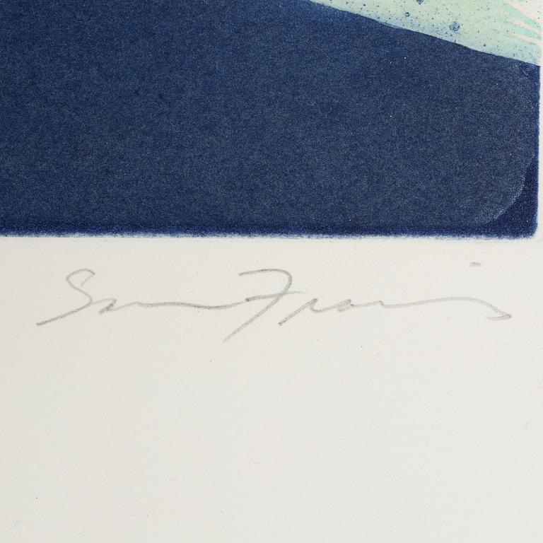 Sam Francis, etching & aquatint in colours, 1973, signed 24/43.