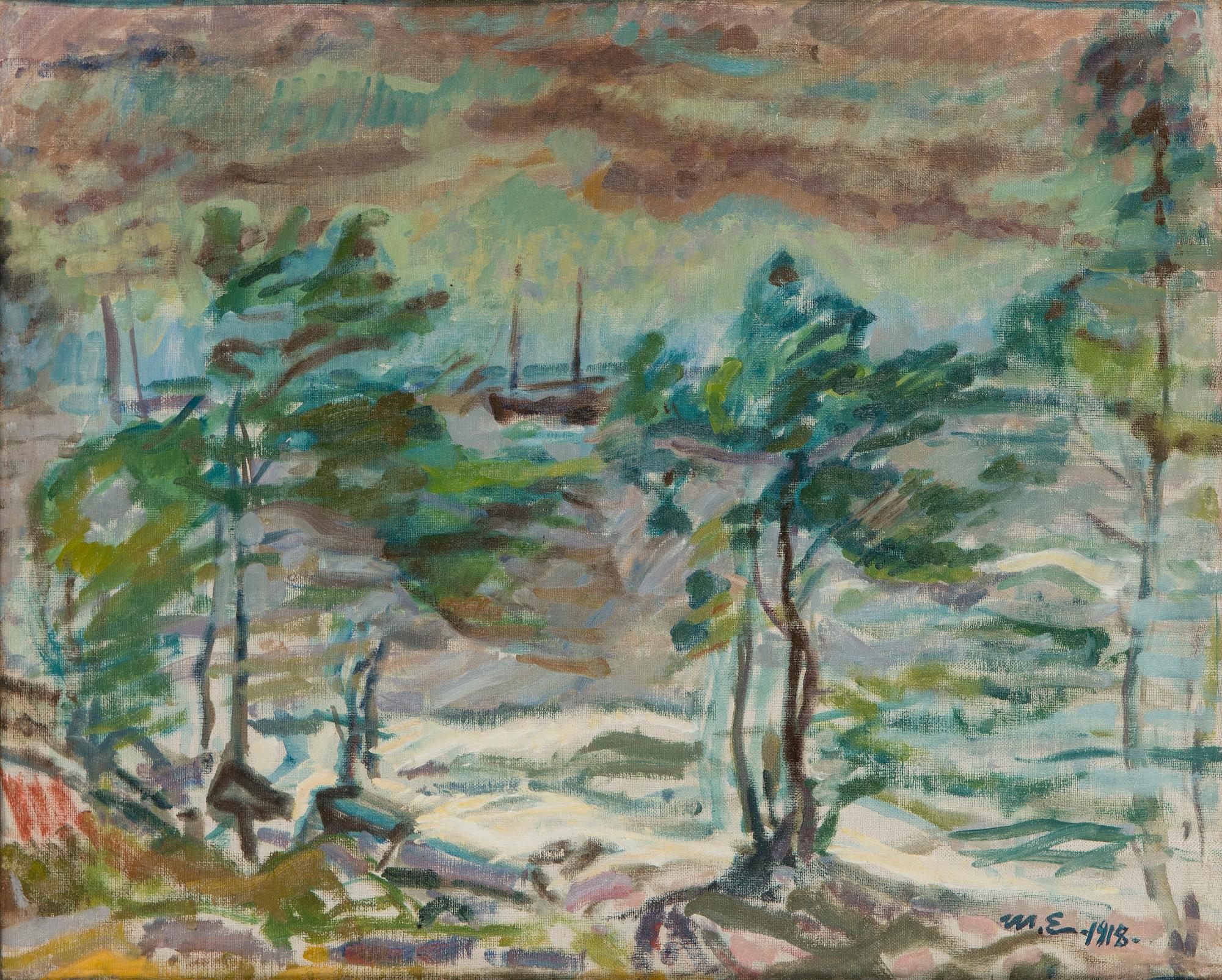 Magnus Enckell, "Storm in Kuorsalo".