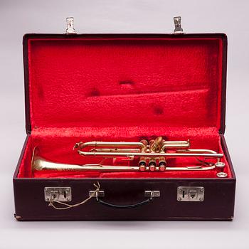 TRUMPET, mässing, Oxford Amati-Kraslice, numrerad 554404. 1900-tal.