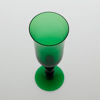 SIMON GATE, glas, 12 st, "Salut", Orrefors, 1900-tal.