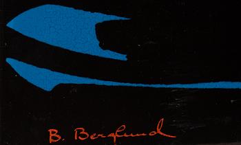 Bengt Berglund, an enamel wallplate, Gustavsberg 1967.