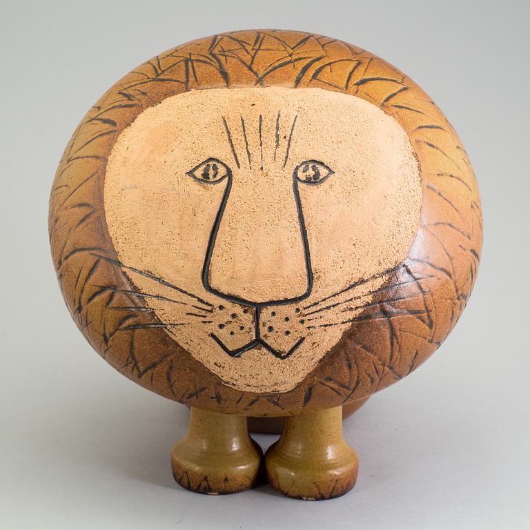 LISA LARSON, a stoneware sculpture "Lejon Maxi", Gustavsberg.