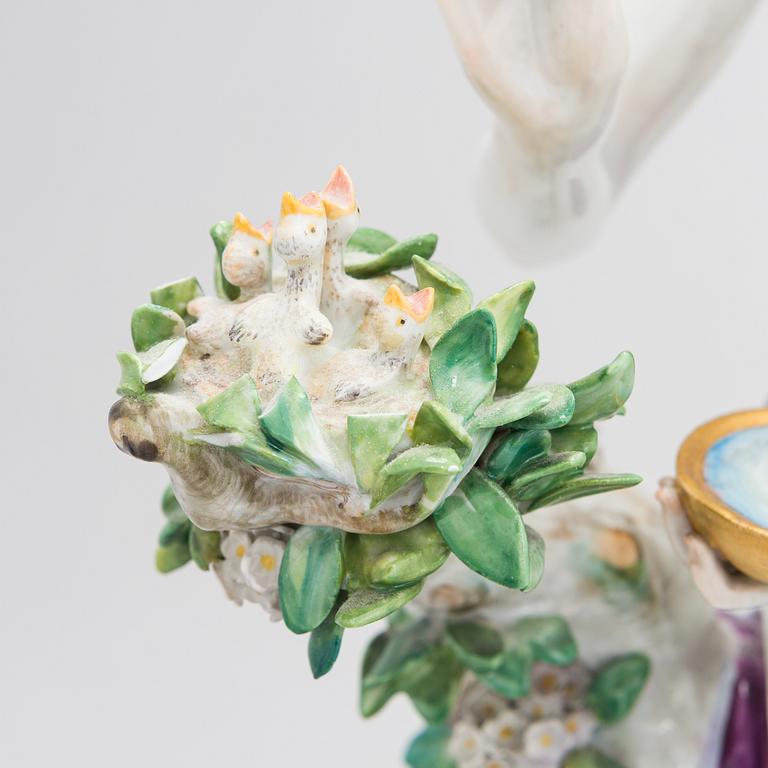 A Meissen Cupid porcelaine figure, 20th century.