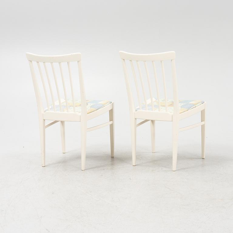 Carl Malmsten, a dining table with four chairs, 'Herrgården', Bodafors, second half of the 20th century.