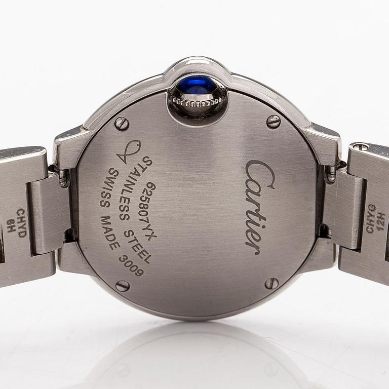Cartier, Ballon Bleu, rannekello, 28 mm.