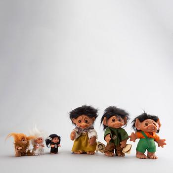 THOMAS DAM,a set of six trolls Denmark later part of the 20th century.